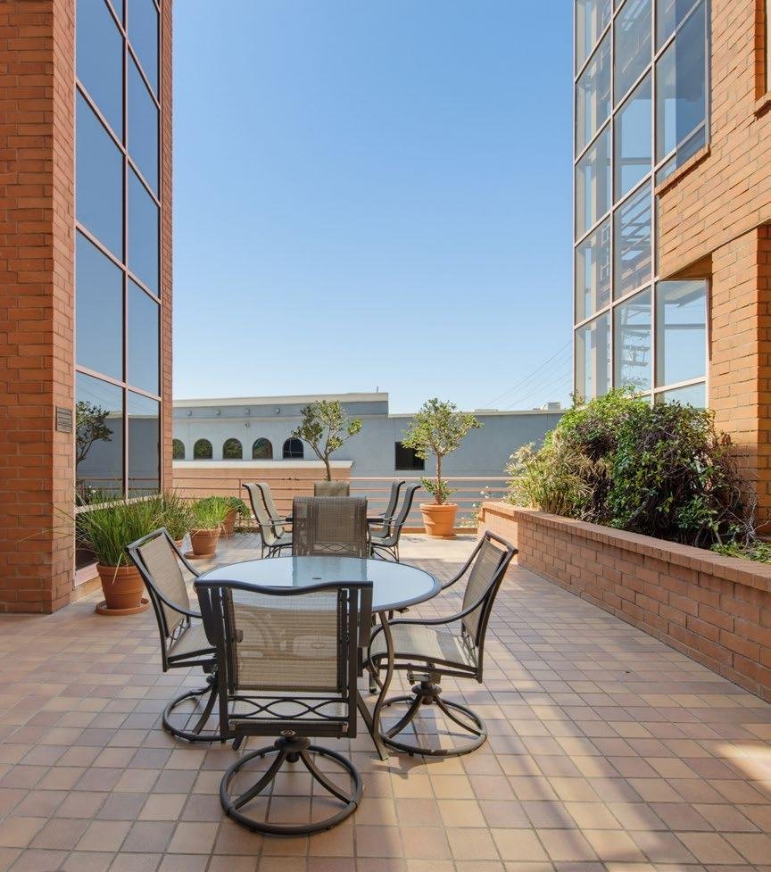 Private top-floor patio and outdoor terrace