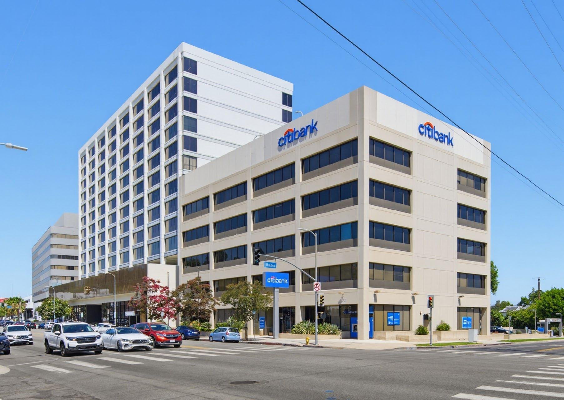 16601 Ventura Blvd Citibank building at the corner of Ventura Boulevard and Rubio Avenue, Encino